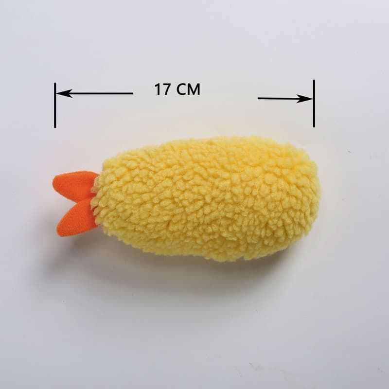 Brinquedo Camarão de Pelúcia em detalhe