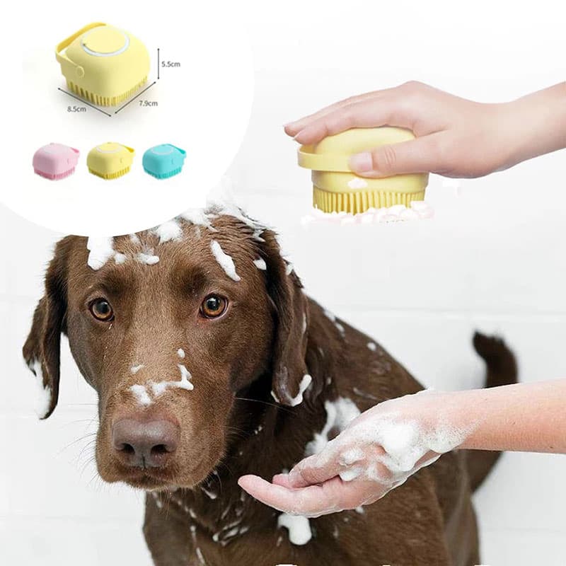Luva de Banho com Shampoo em detalhe