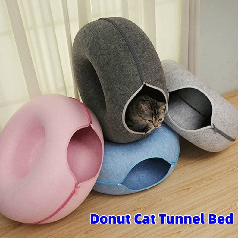 Cama Túnel Donut para Gatos